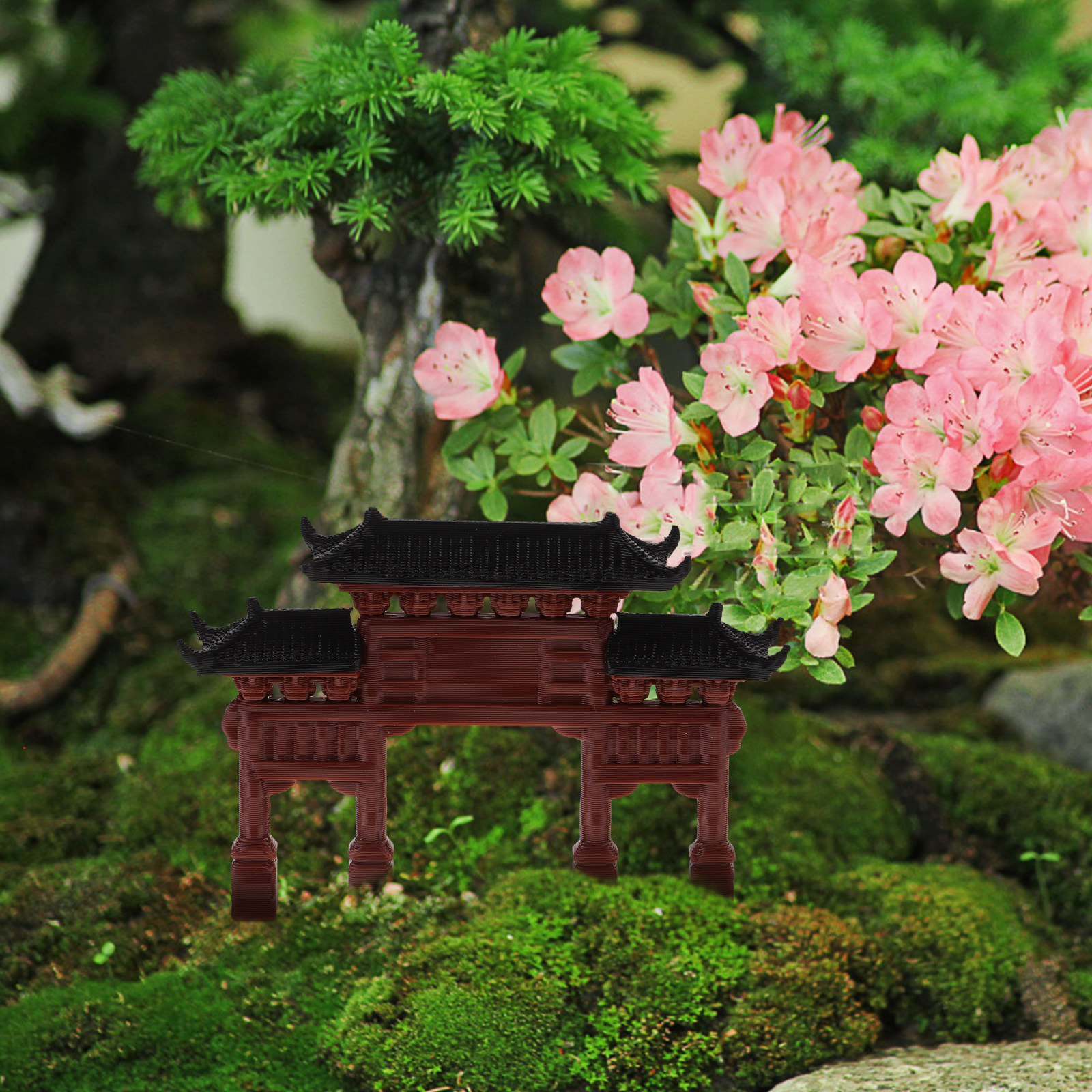 Crafting Resin - Mini Chinese Traditional Memorial Gate Ornament