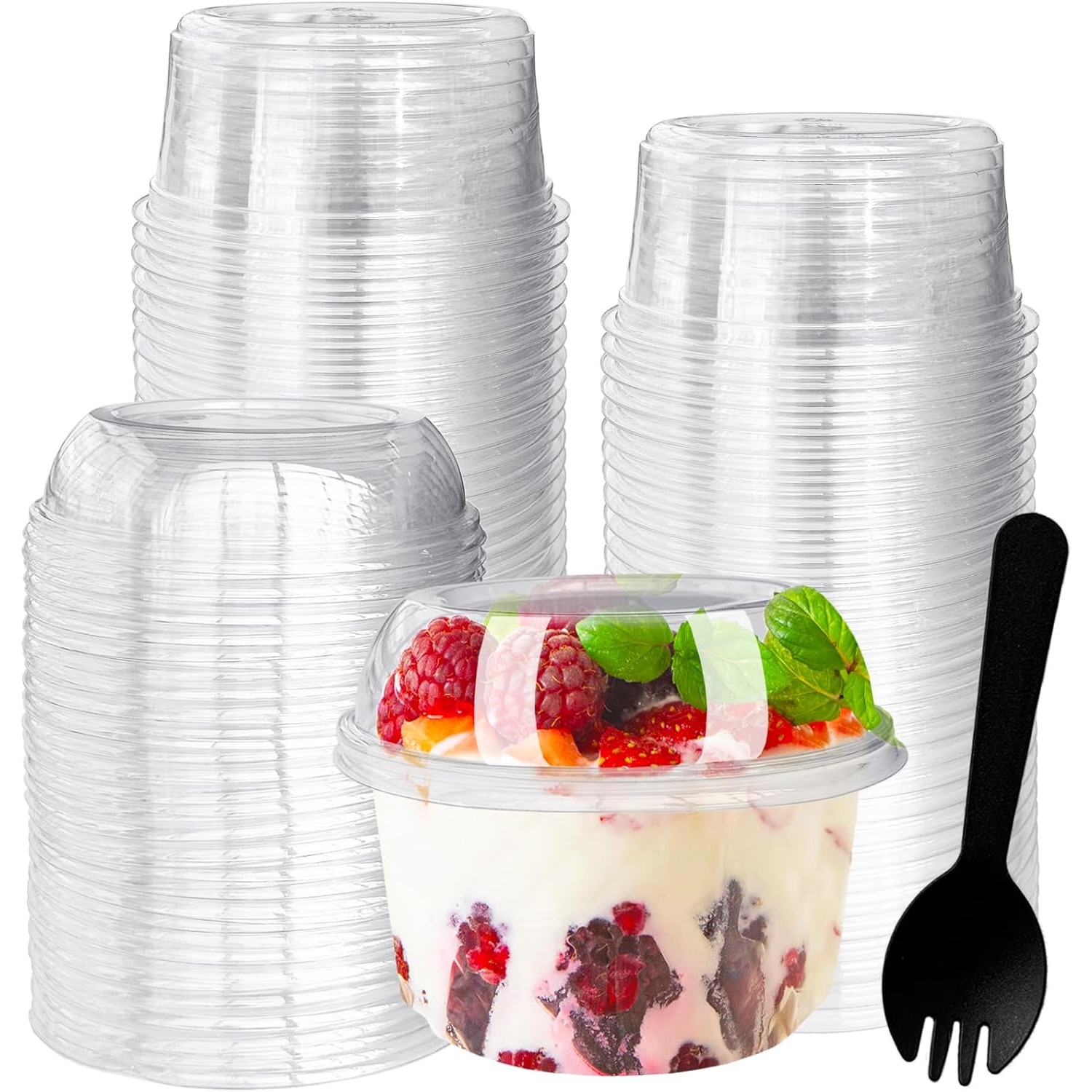 Dome Mold Clear - 50 Pack 12 oz Disposable Clear
