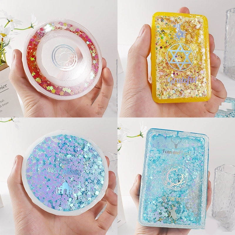 Resin Ocean Wave Mold - Heart Round-Star Silicone Resin Art Mold