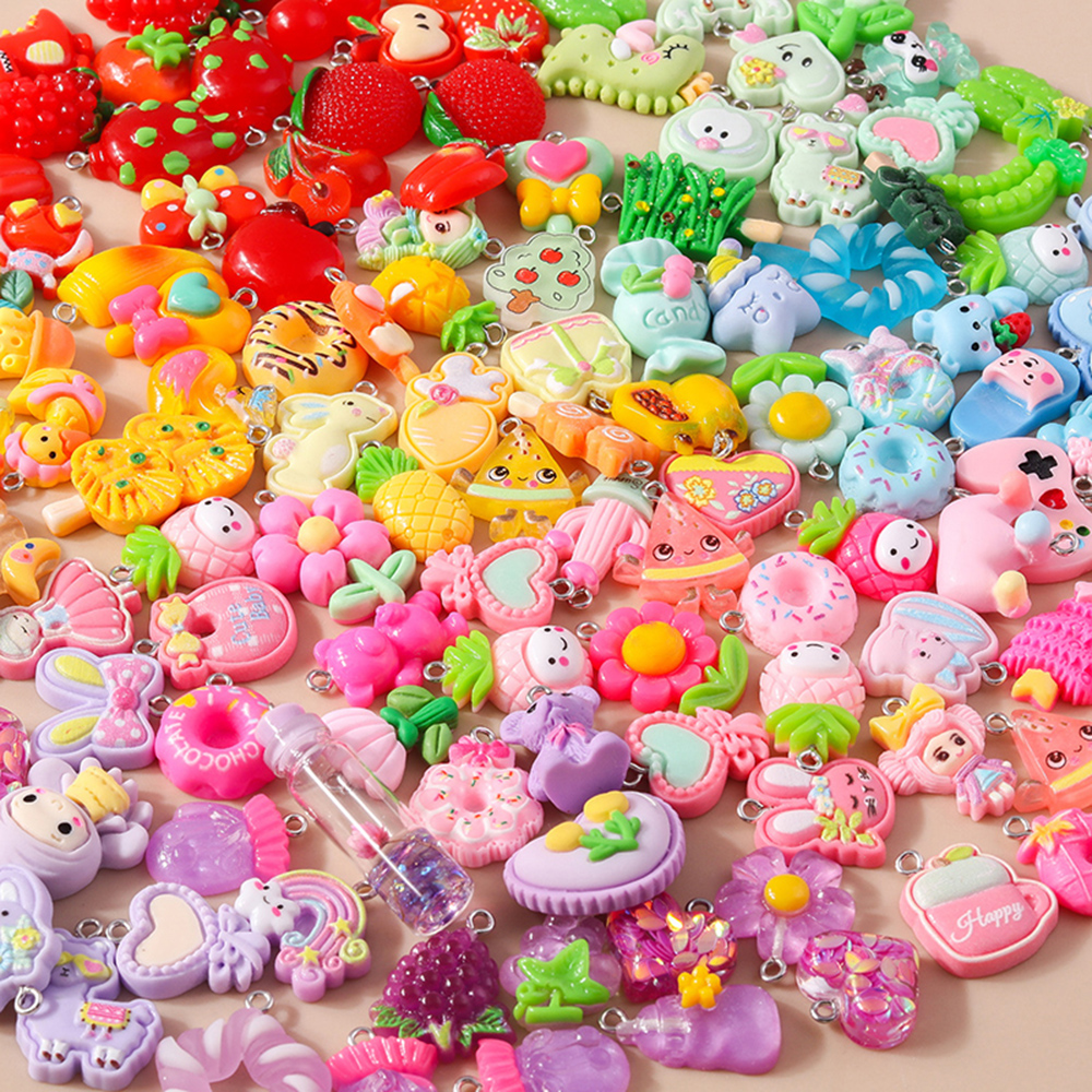 Flower Preservation Resin - Leslie Mixed 10pcs Resin Colorful Heart