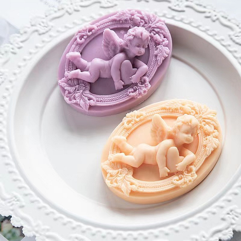 Resin Craft Ideas - 3D Angel Kids Shaped Silicone Soap