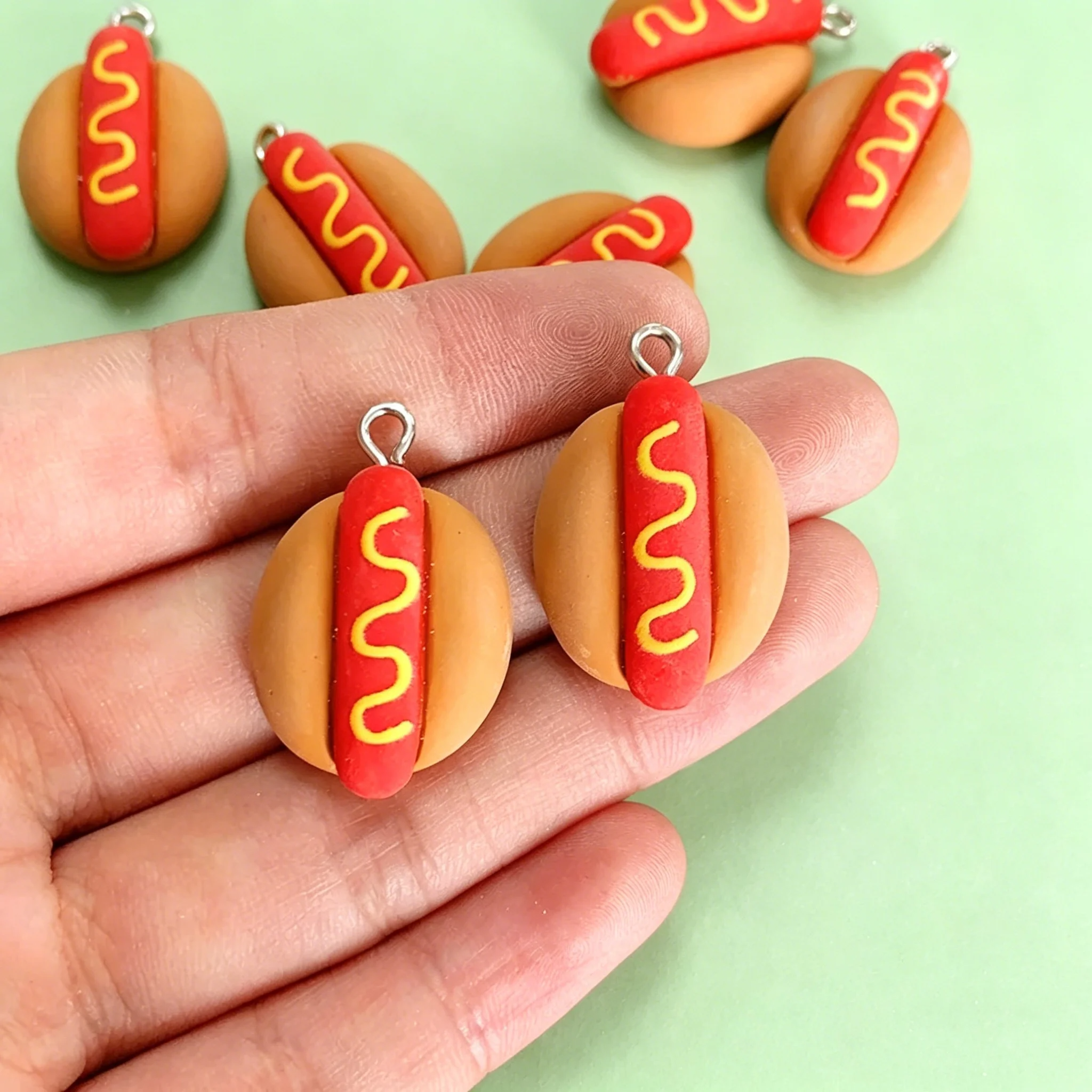 10Pcs Cute Mini Hot Dog Resin  - Resin Craft Projects recensie en prijs