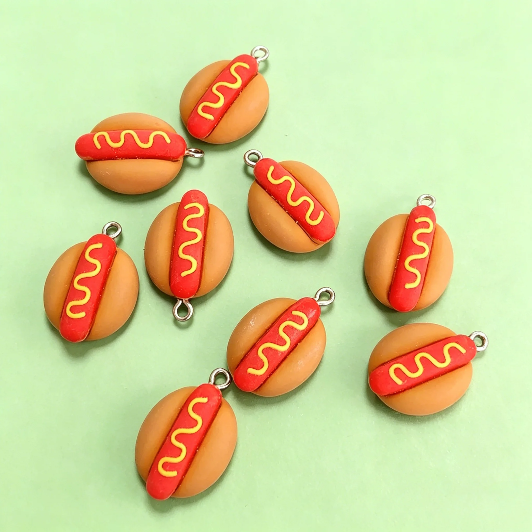 10Pcs Cute Mini Hot Dog Resin  - Resin Craft Projects recensie en prijs