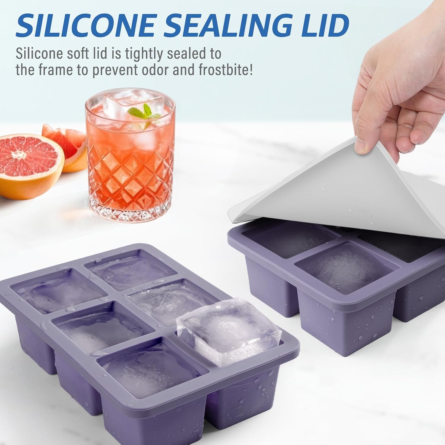 Silicone Ice Cube Tray: 2pack  - Silicone Mold Tray recensie en prijs