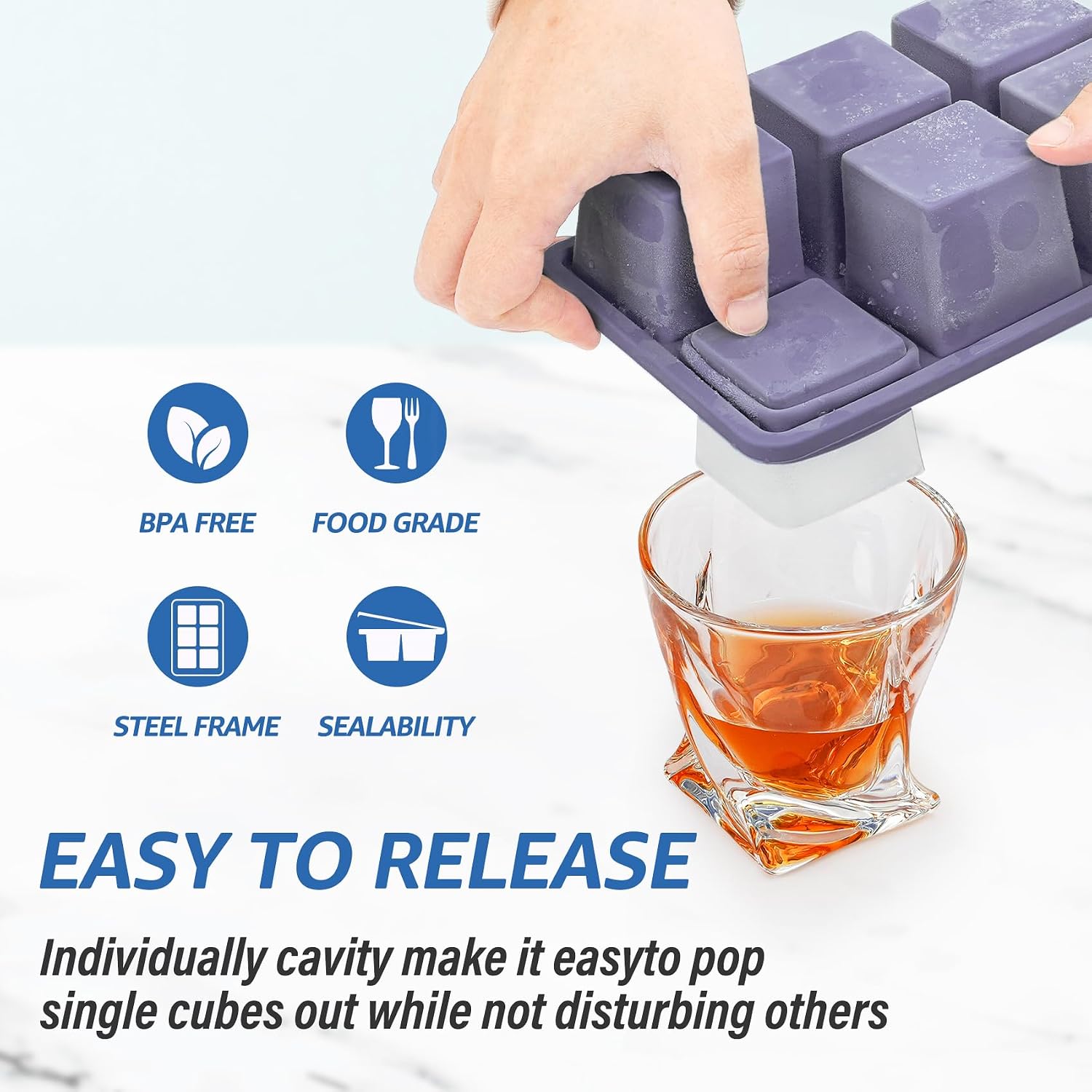 Silicone Ice Cube Tray: 2pack  - Silicone Mold Tray recensie en prijs