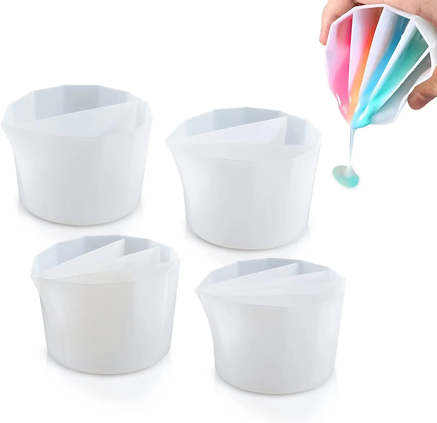 Split Cup For Paint Pouring,Re - Mixing Cup Silicone recensie en prijs