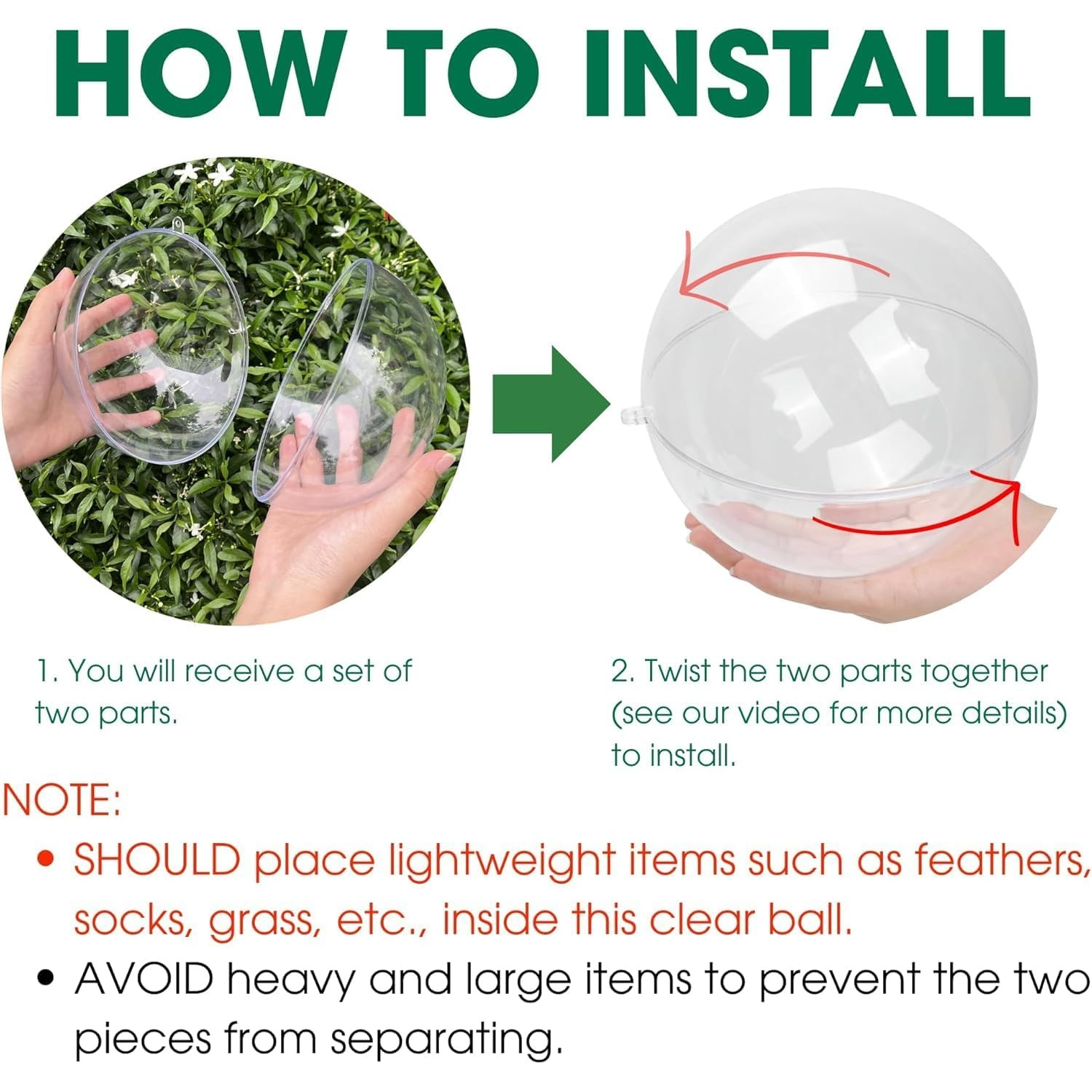 Fillable Clear Ornament Ball,  - Dome Mold Clear recensie en prijs