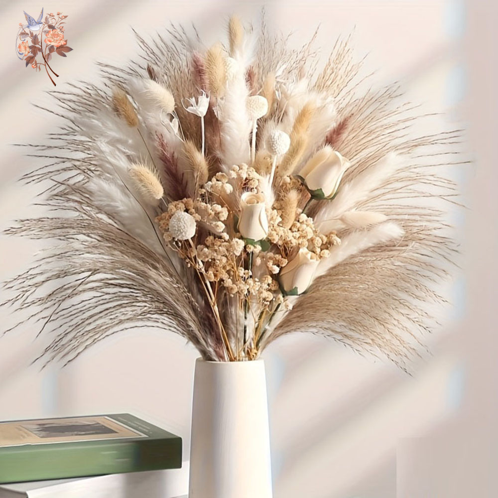 80Pcs Artificial Dried Flowers - Dried Flower Bulk recensie en prijs