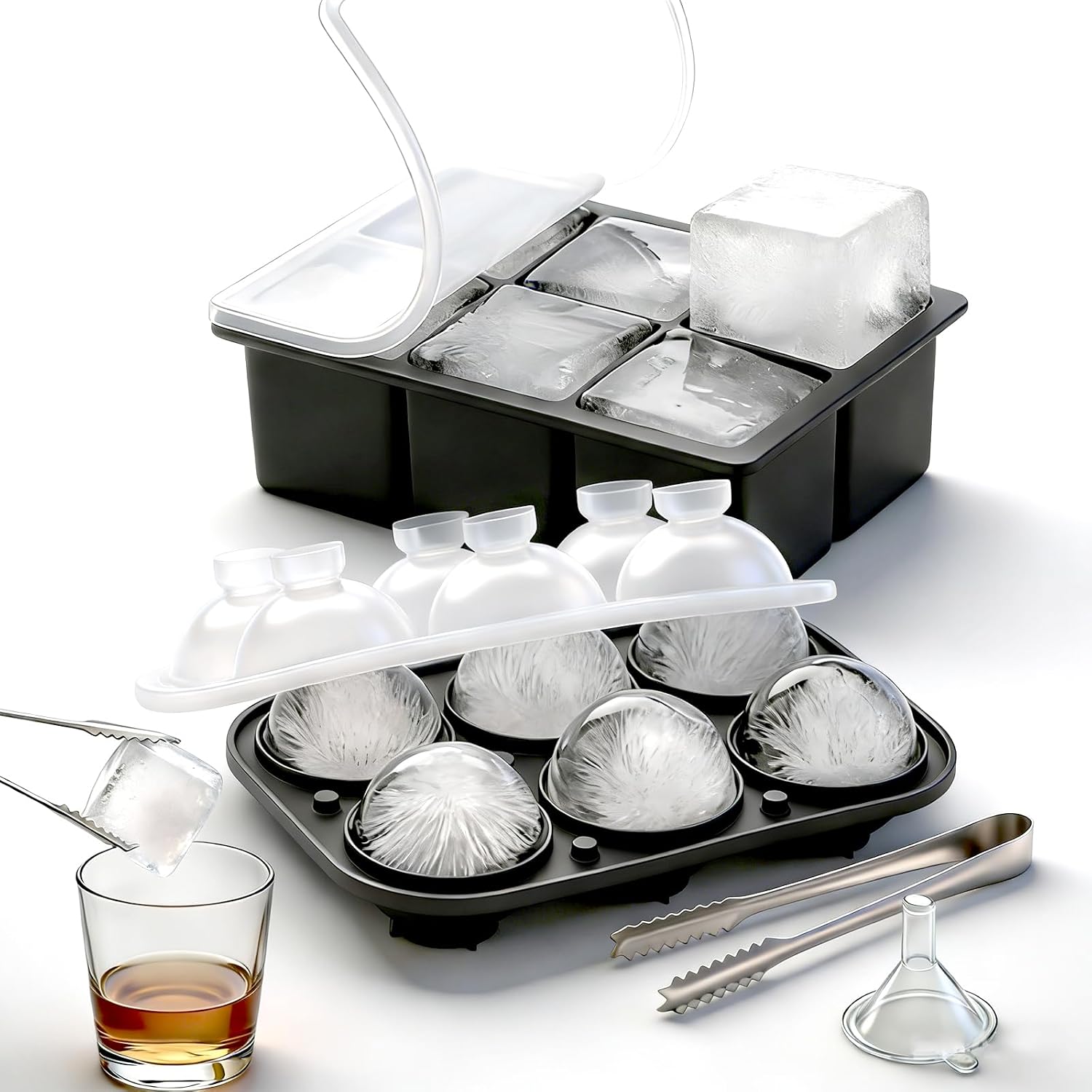 Large Square Ice Molds with Se - Silicone Mold Tray recensie en prijs