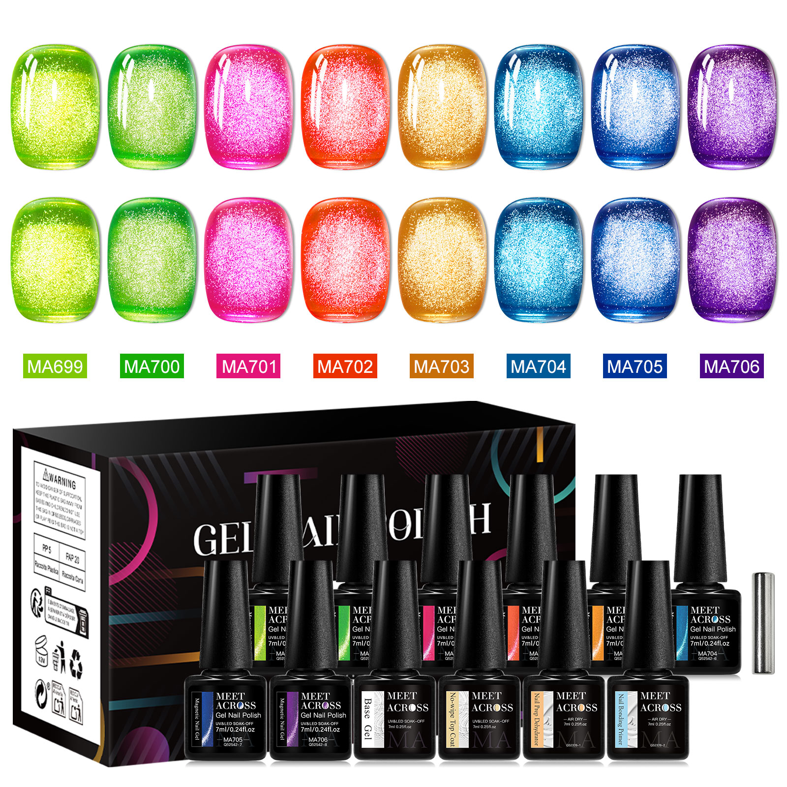 12PCS/SET Green Cat Magnetic G - Resin Glitter Pack recensie en prijs