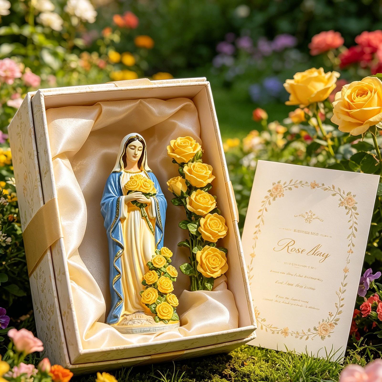 Virgin Mary Solar Statue Garde - Crafting Resin recensie en prijs