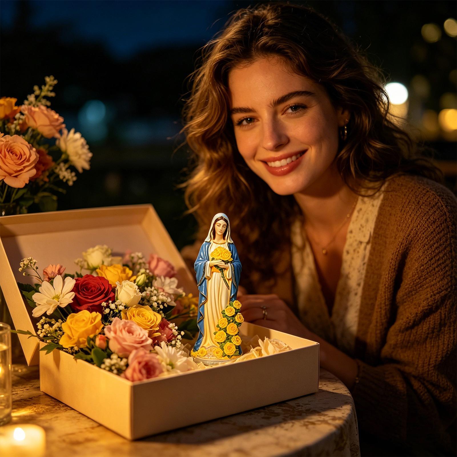 Virgin Mary Solar Statue Garde - Crafting Resin recensie en prijs
