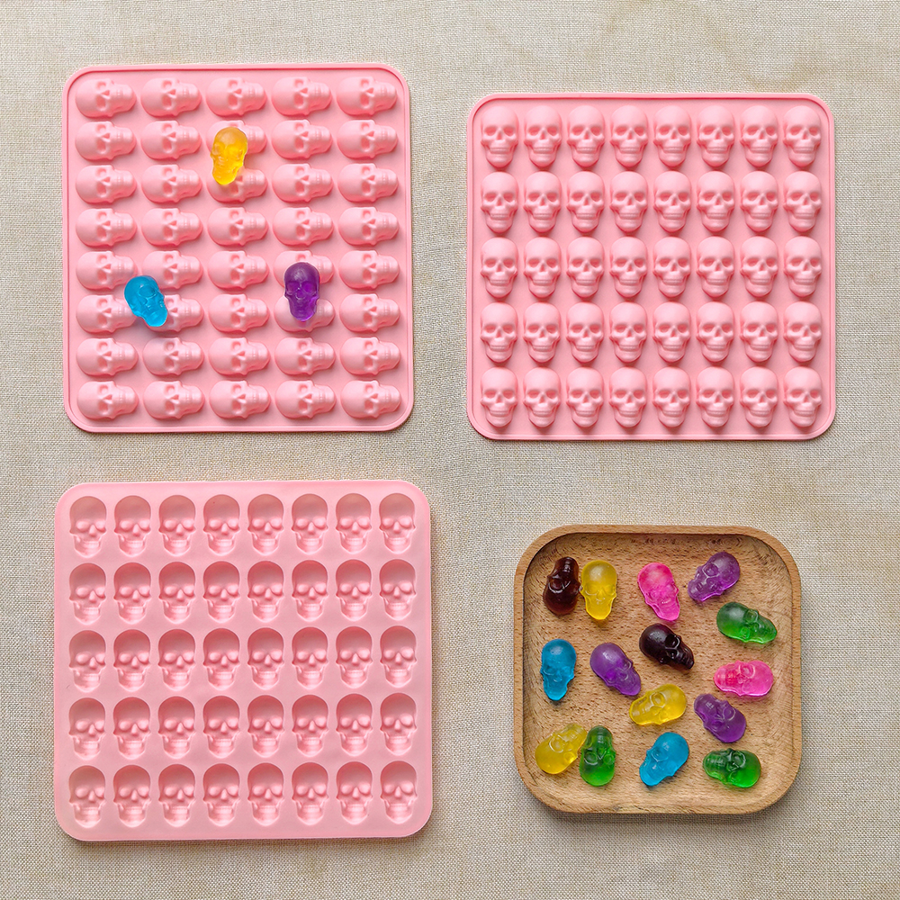 1pc 40 hole skull shaped bakin - Silicone Mold Tray recensie en prijs