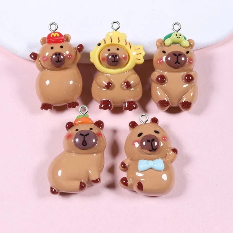 10Pcs Glossy Flatback Capybara - Resin Crafts Diy recensie en prijs