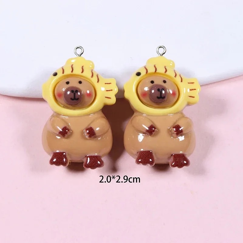 10Pcs Glossy Flatback Capybara - Resin Crafts Diy recensie en prijs