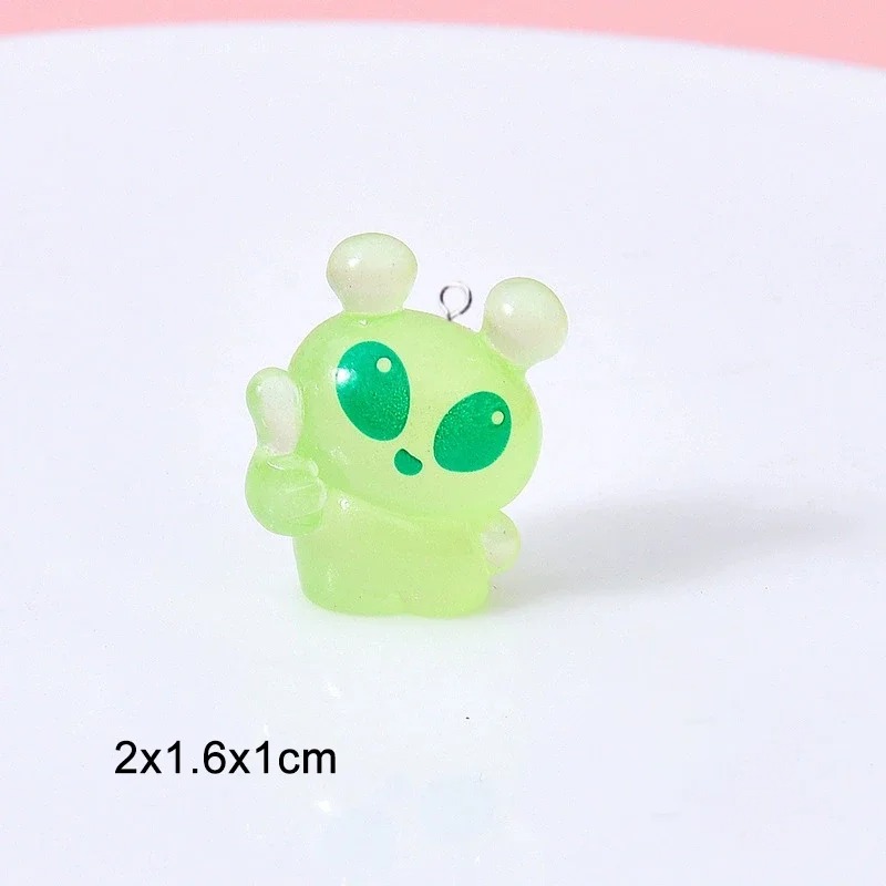 10Pcs Cute Mini Green Alien Re - Resin Craft Projects recensie en prijs
