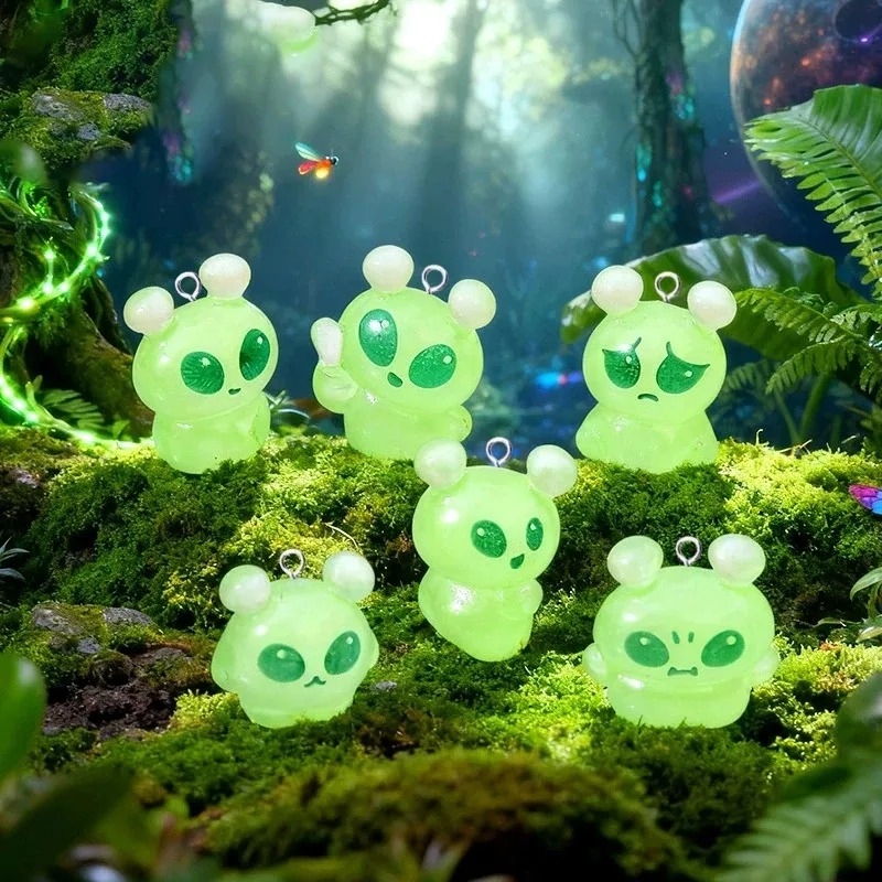 10Pcs Cute Mini Green Alien Re - Resin Craft Projects recensie en prijs