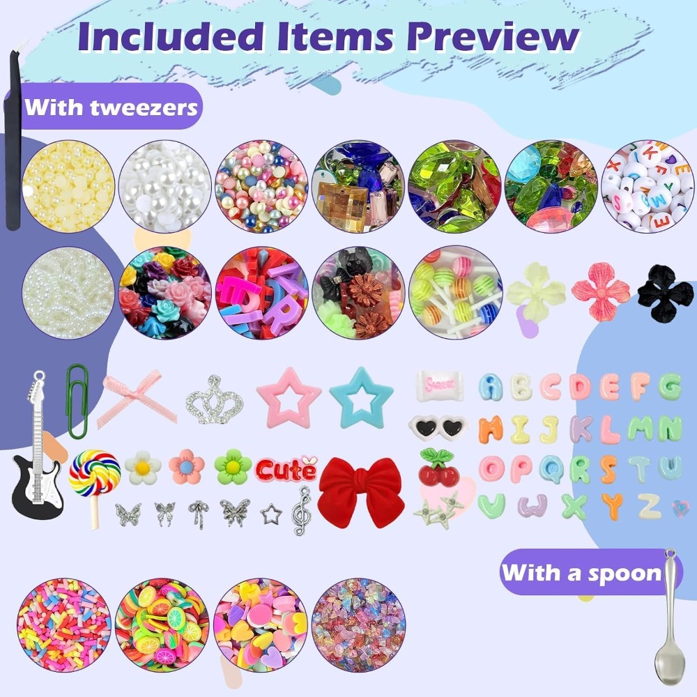 2280Pcs Junk Case Charms Kit,  - Resin Jewelry Kit recensie en prijs