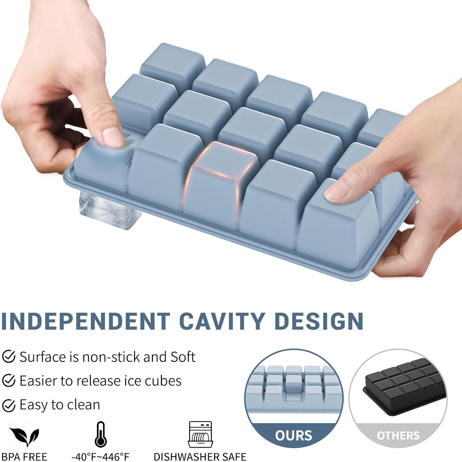 Silicone Ice Cube Tray 3 Pack  - Silicone Mold Tray recensie en prijs
