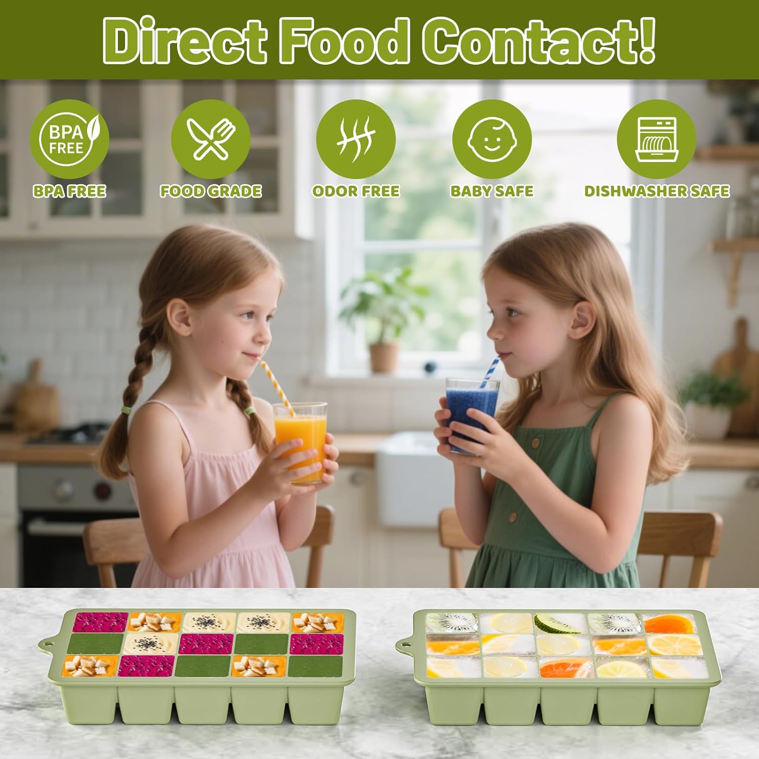 Silicone Ice Cube Tray 3 Pack  - Silicone Mold Tray recensie en prijs