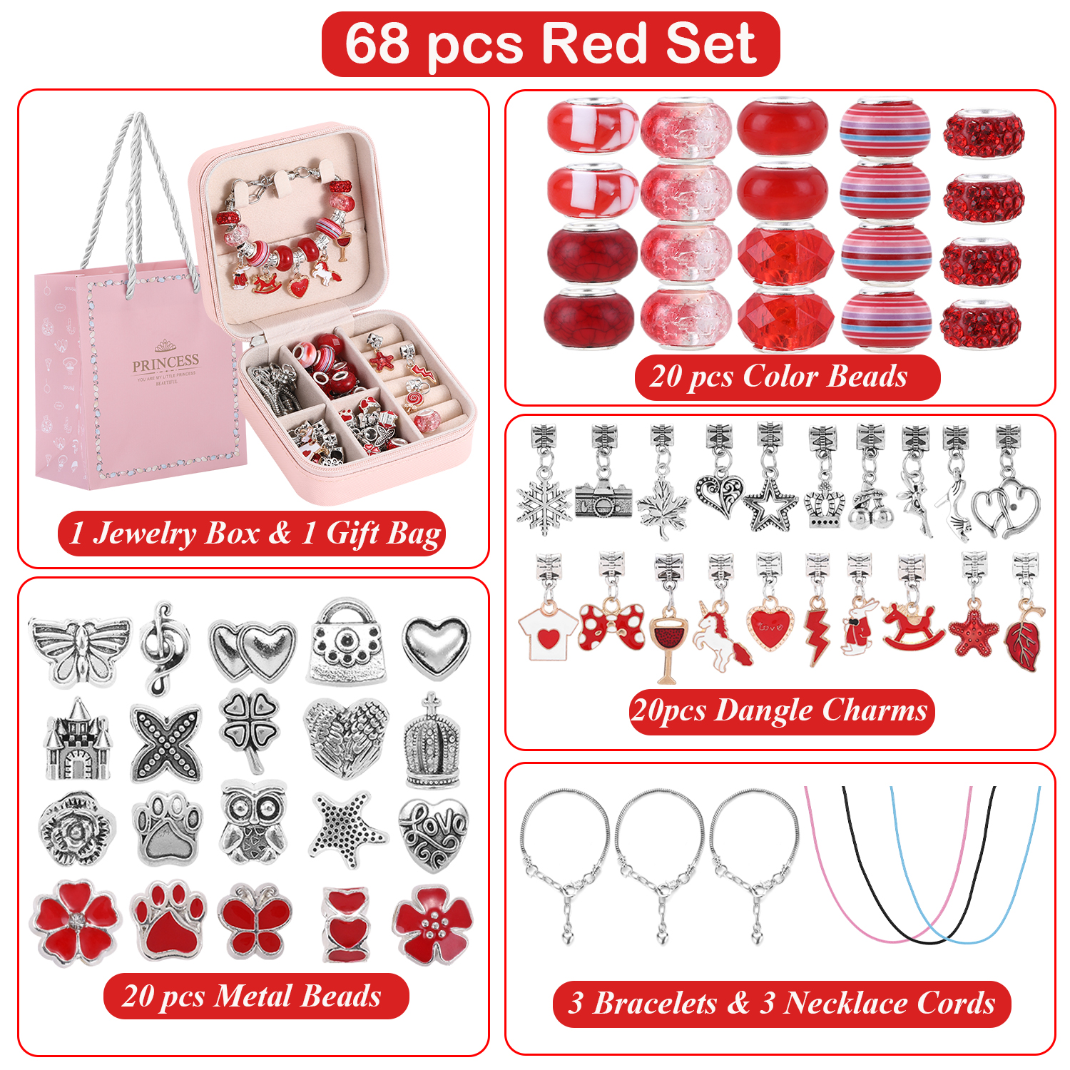 68-Piece Beaded Bracelet Makin - Crafting Resin recensie en prijs