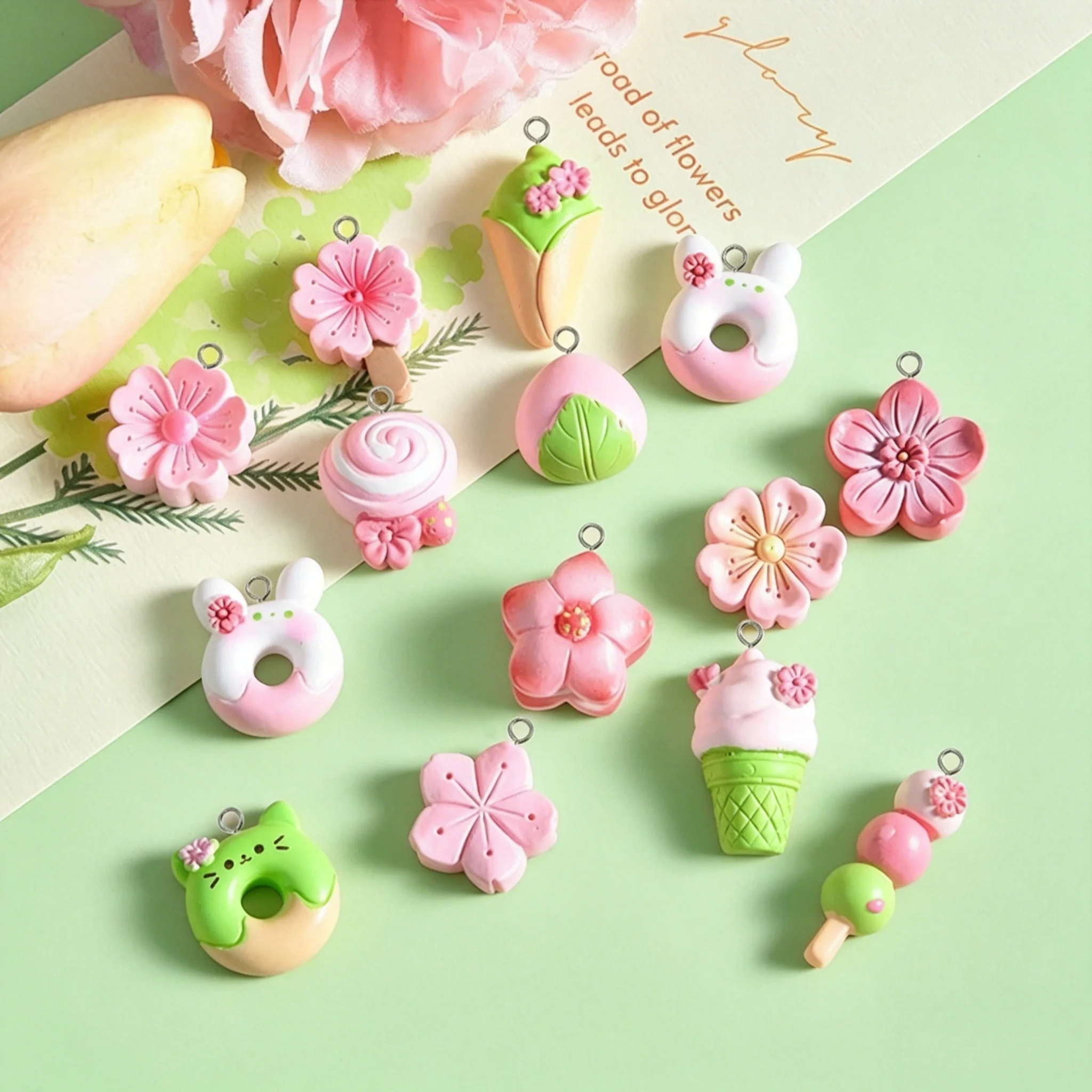 10Pcs Mixed Sweet Resin Pendan - Resin Craft Projects recensie en prijs