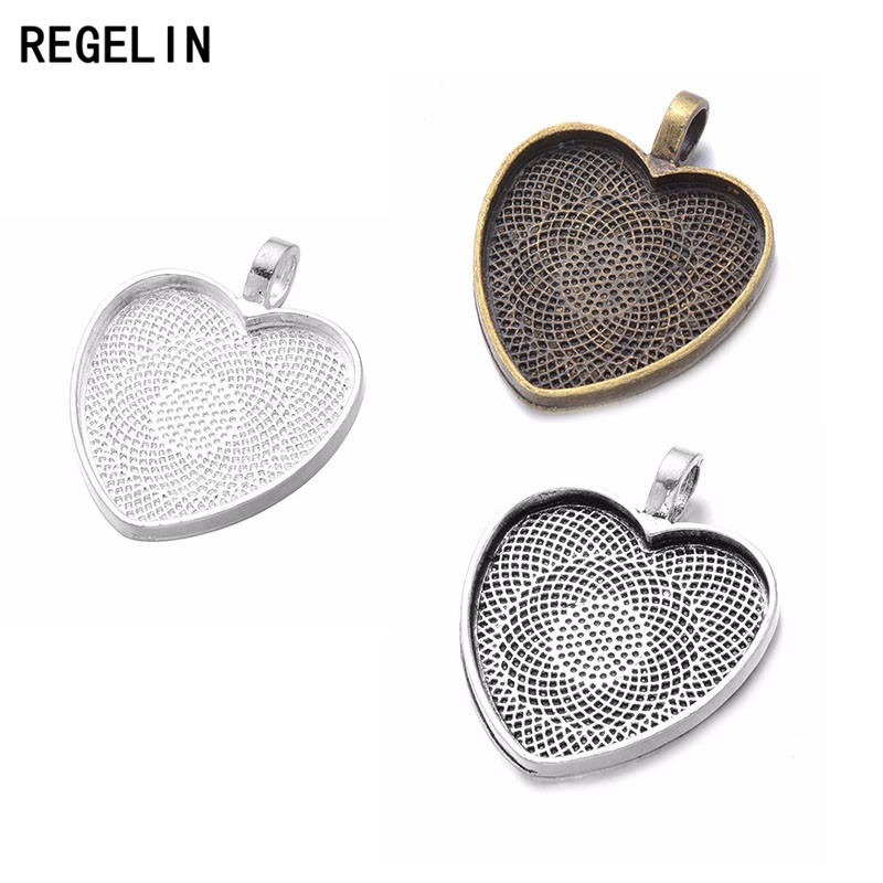 REGELIN Heart Cabochons Settin - Bezels Set Pendant recensie en prijs