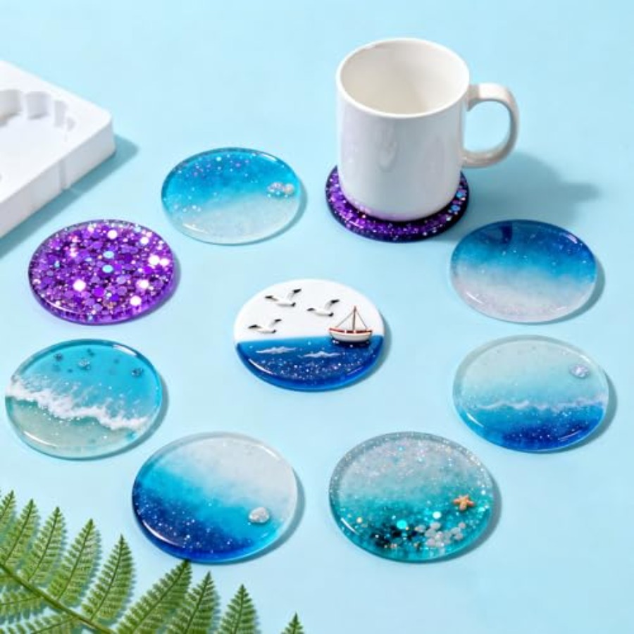 2 PCS Resin Coaster Molds, Rou - Coaster Mold Round recensie en prijs