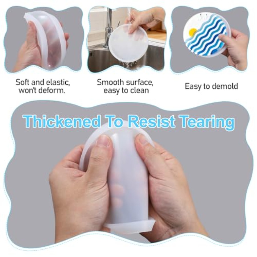 2 PCS Resin Coaster Molds, Rou - Coaster Mold Round recensie en prijs