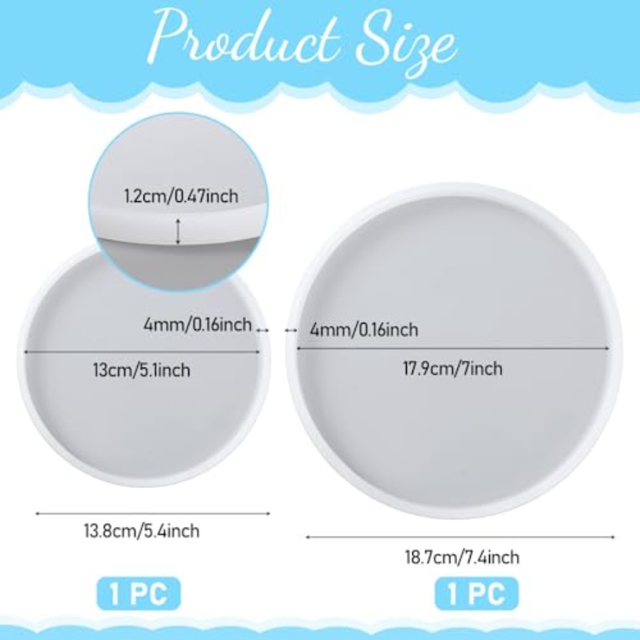 2 PCS Resin Coaster Molds, Rou - Coaster Mold Round recensie en prijs