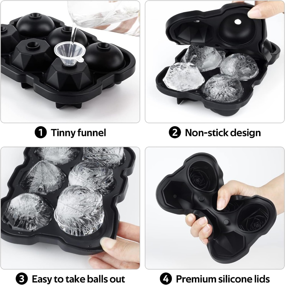 2 Inch Rose & Diamond Ice Cube - Silicone Mold Tray recensie en prijs