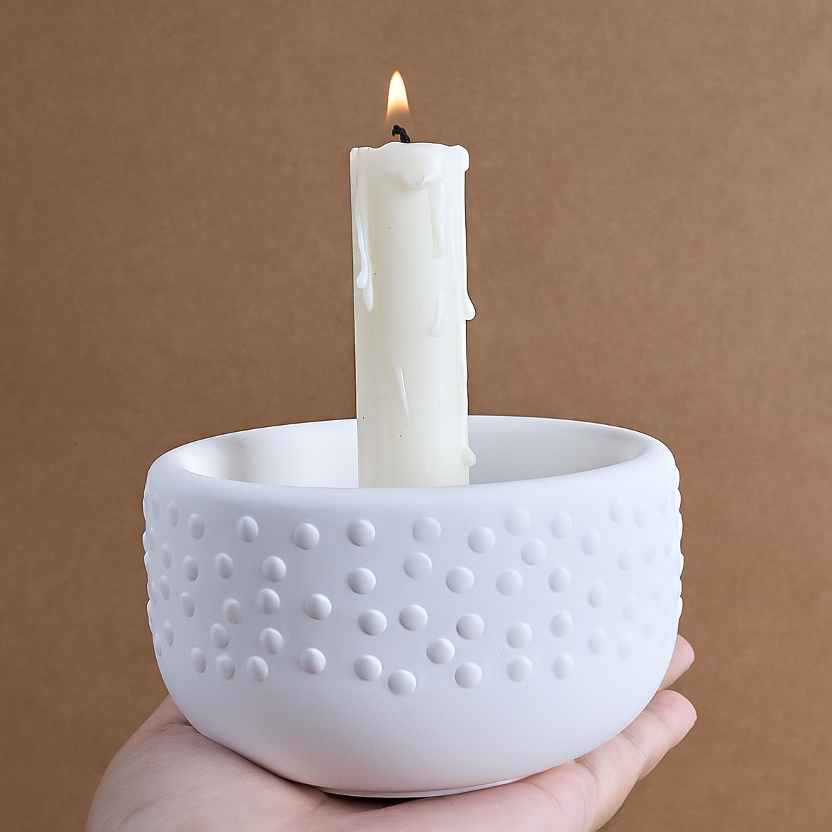 Polka Dot Candle Holder Silico - Coaster Mold Round recensie en prijs