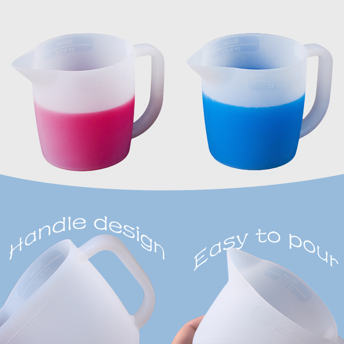 500ML Silicone Measuring Cup w - Mixing Cup Silicone recensie en prijs