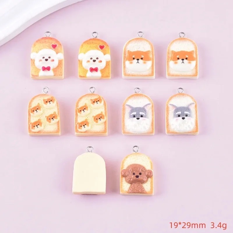 10Pcs Cute Toast Dog Resin Pen - Resin Crafts Diy recensie en prijs