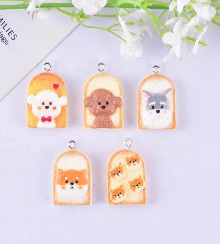 10Pcs Cute Toast Dog Resin Pen - Resin Crafts Diy recensie en prijs