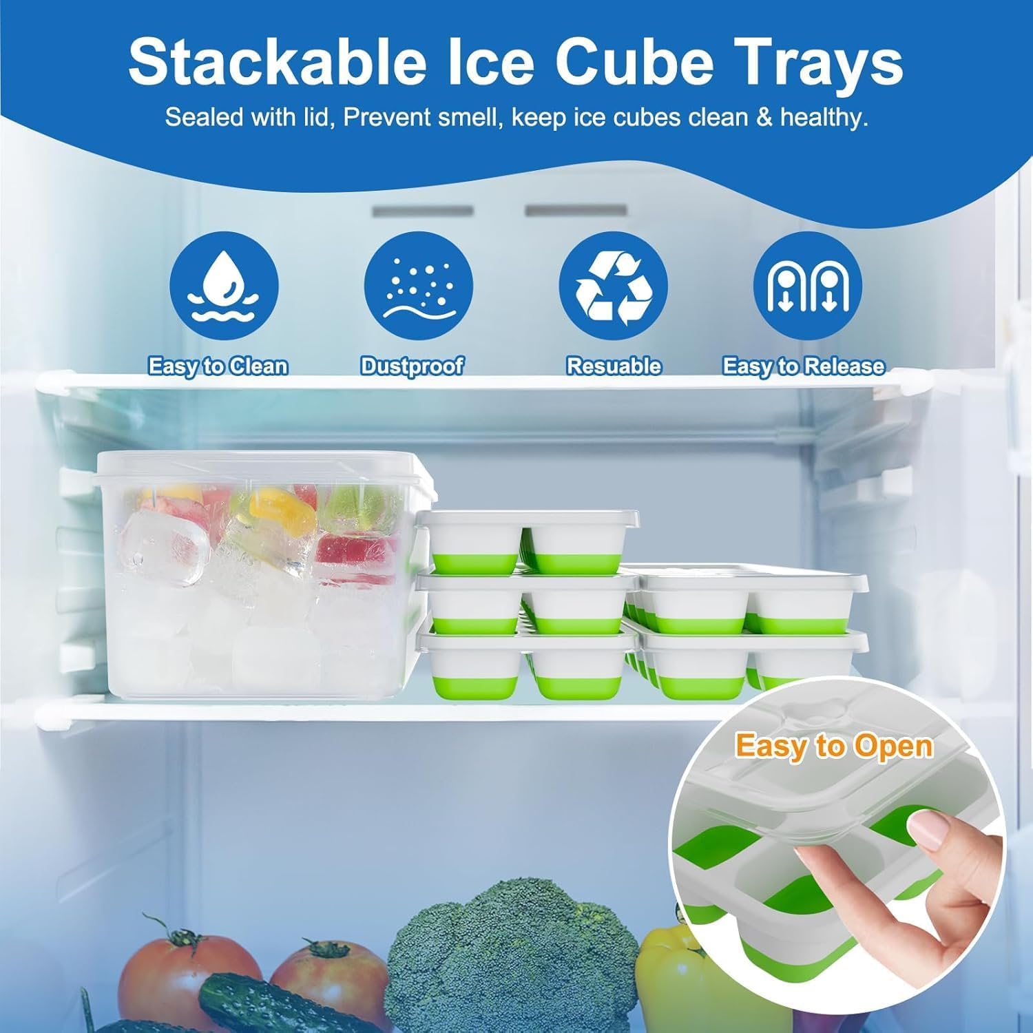 Ice Cube Trays with Lids for F - Silicone Mold Tray recensie en prijs