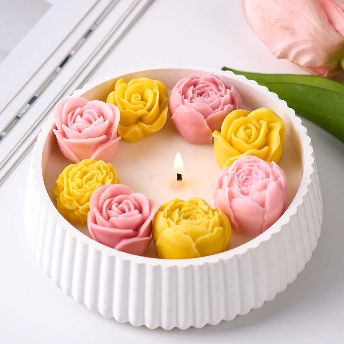 3D Rose Flower Silicone Candle - Resin Craft Ideas recensie en prijs