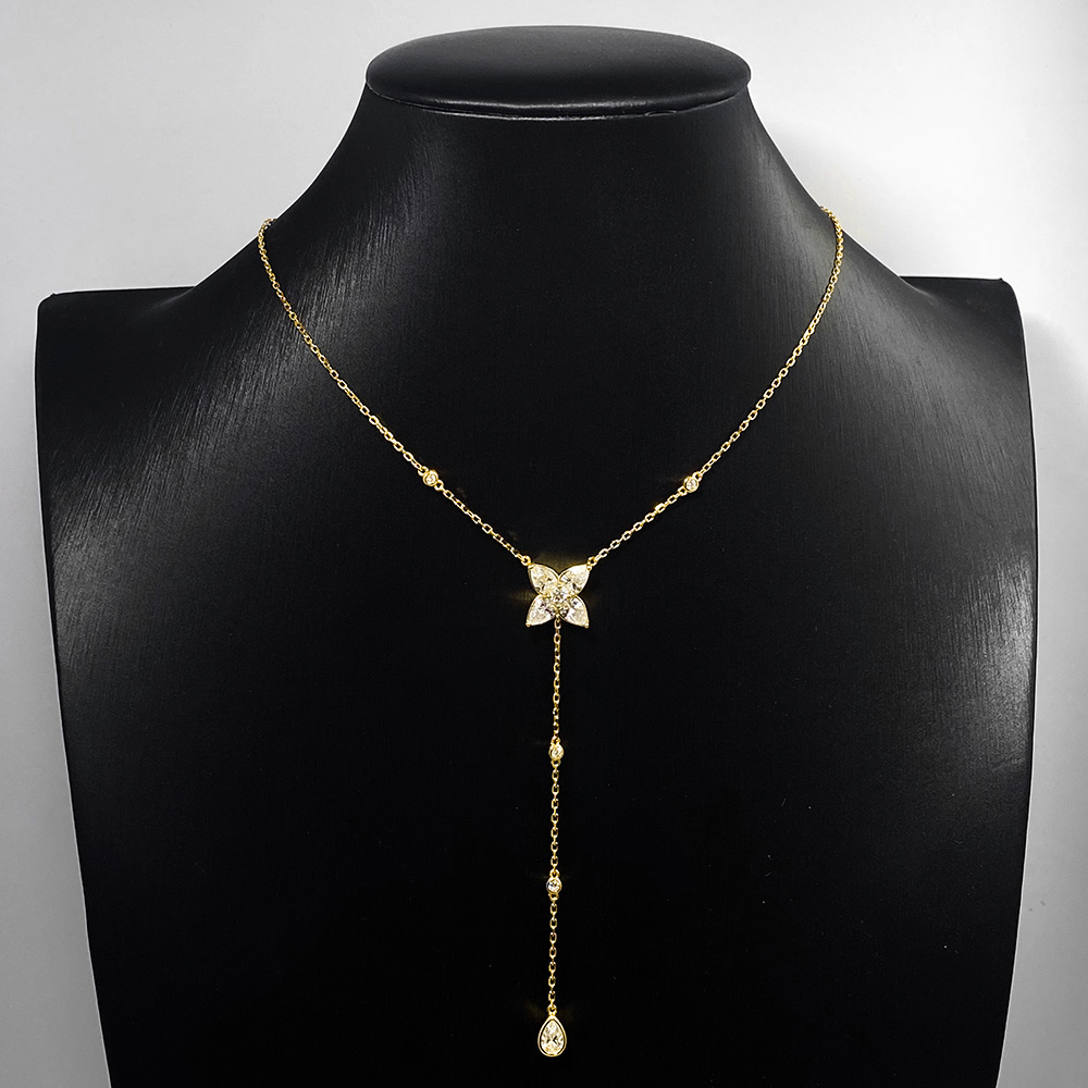 Pear/Round Bezel Set Moissanit - Bezels Set Pendant recensie en prijs