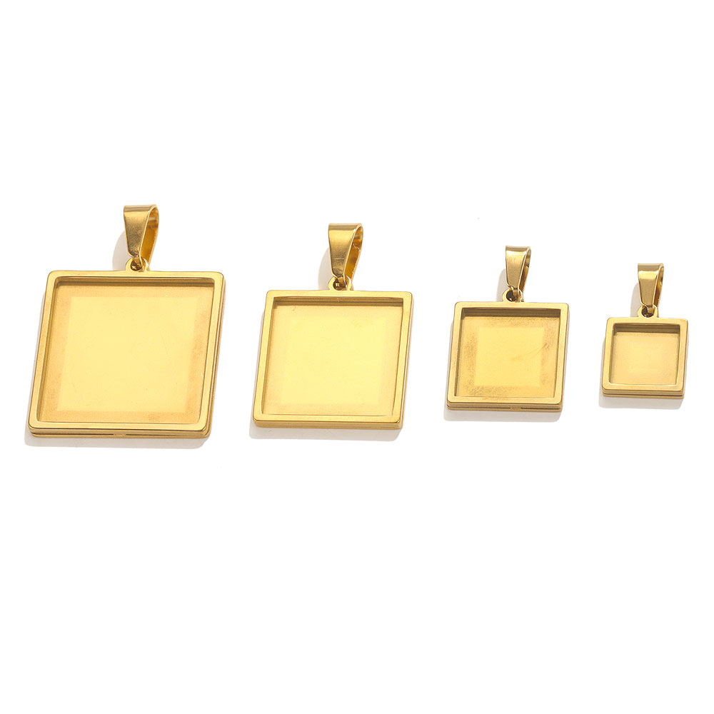 5pcs Stainless Steel Pendant C - Bezels Set Pendant recensie en prijs