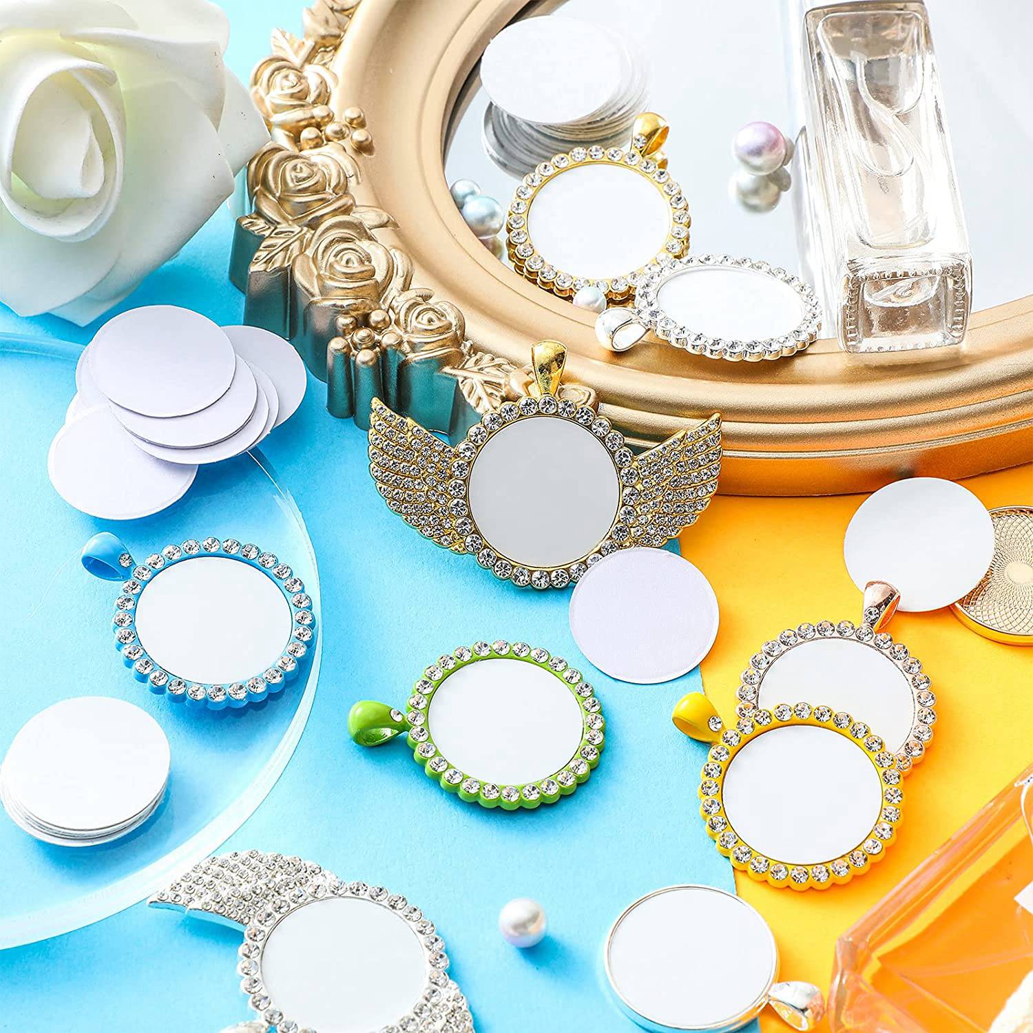 AT35-Sublimation Blank Aluminu - Bezels Set Pendant recensie en prijs