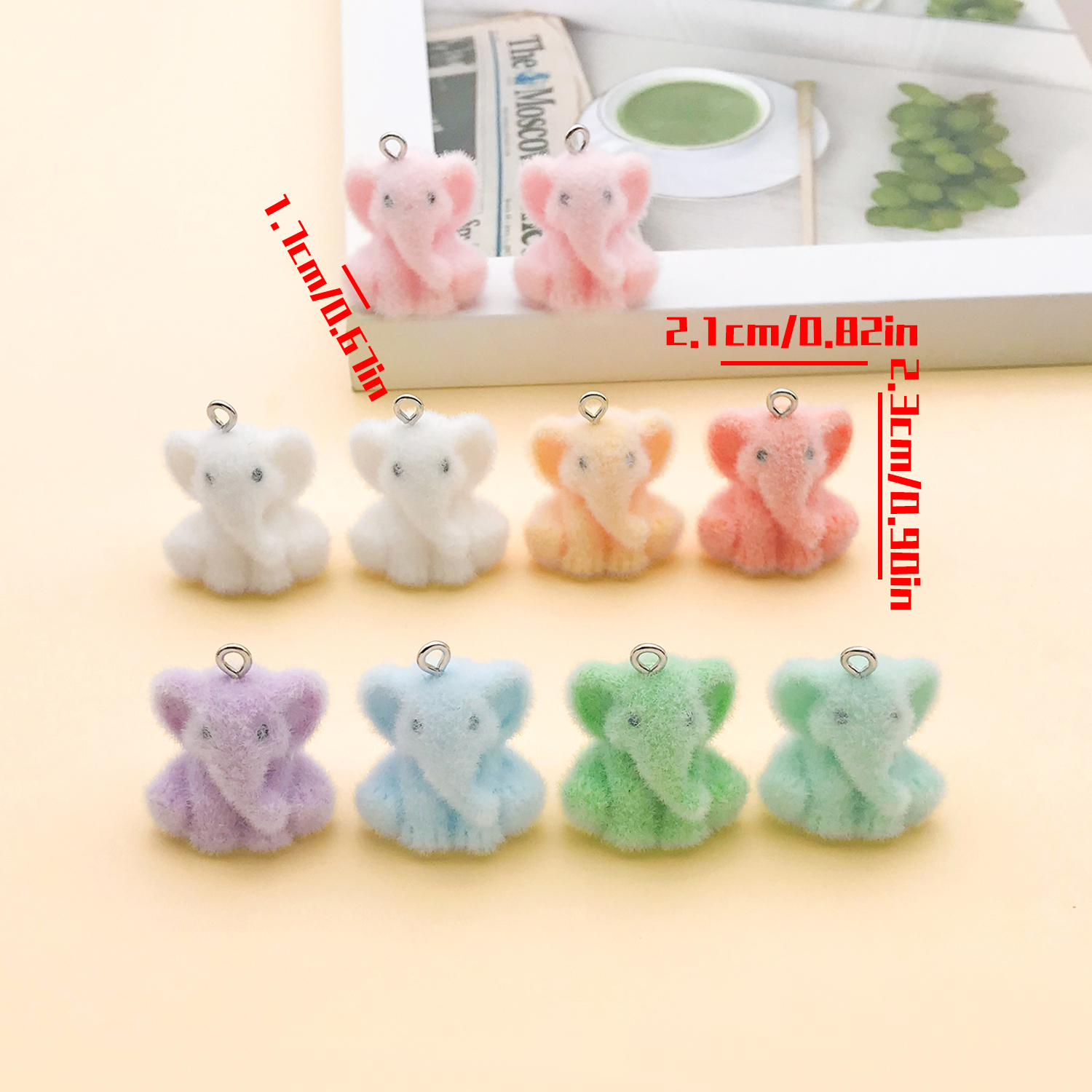 2/10pcs Resin Flocking Cute Li - Resin Craft Projects recensie en prijs
