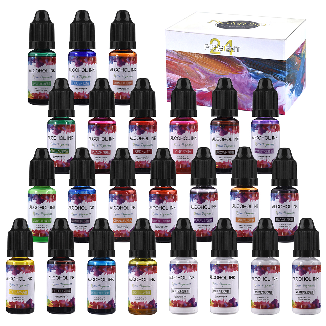 10ML Art Ink Alcohol Resin Pig - Epoxy Uv Resin Kit recensie en prijs