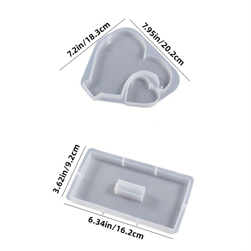 1 set of DIY heart-shaped phot - Resin Ocean Wave Mold recensie en prijs