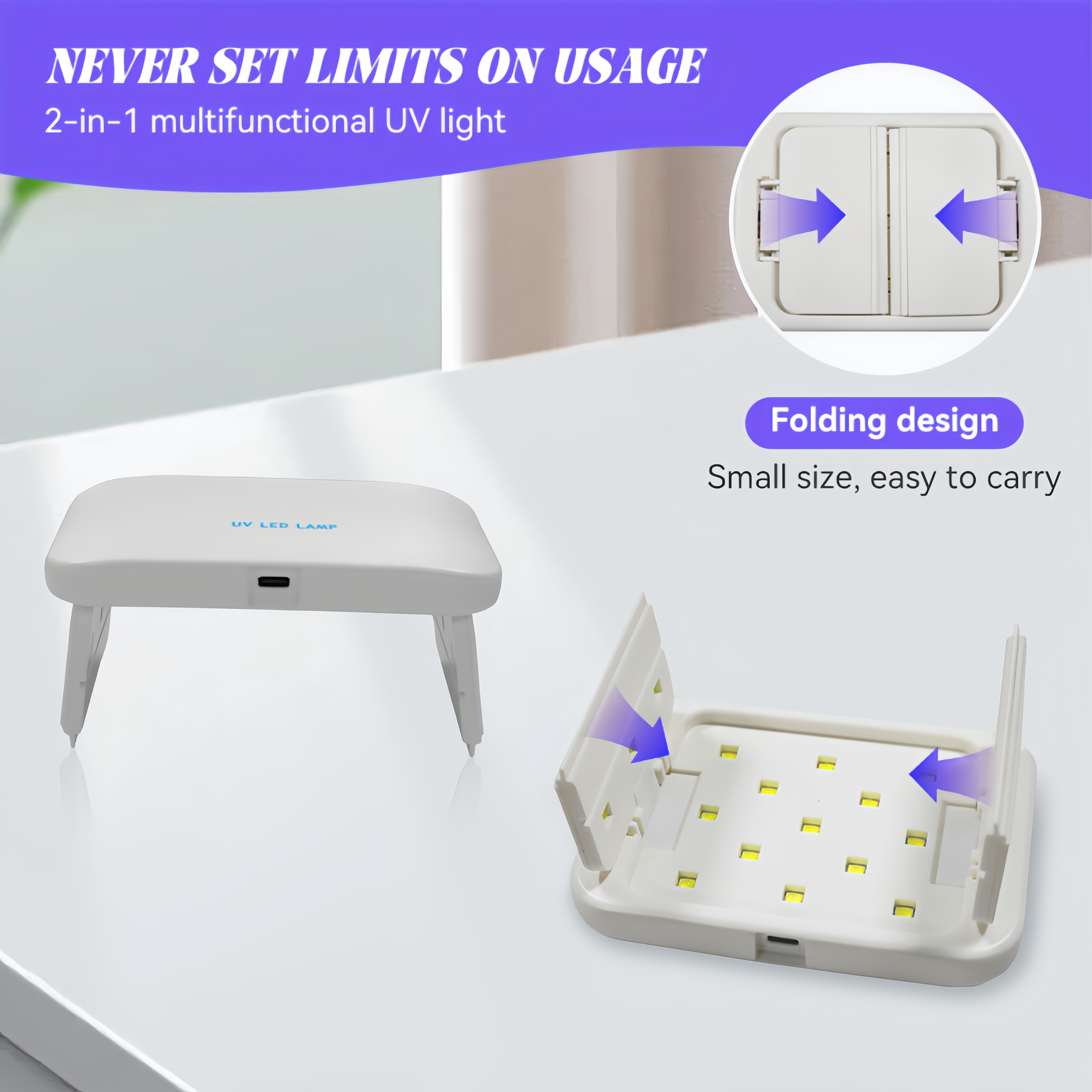 48W Dual-Sided UV Lamp Foldabl - Epoxy Uv Resin Kit recensie en prijs