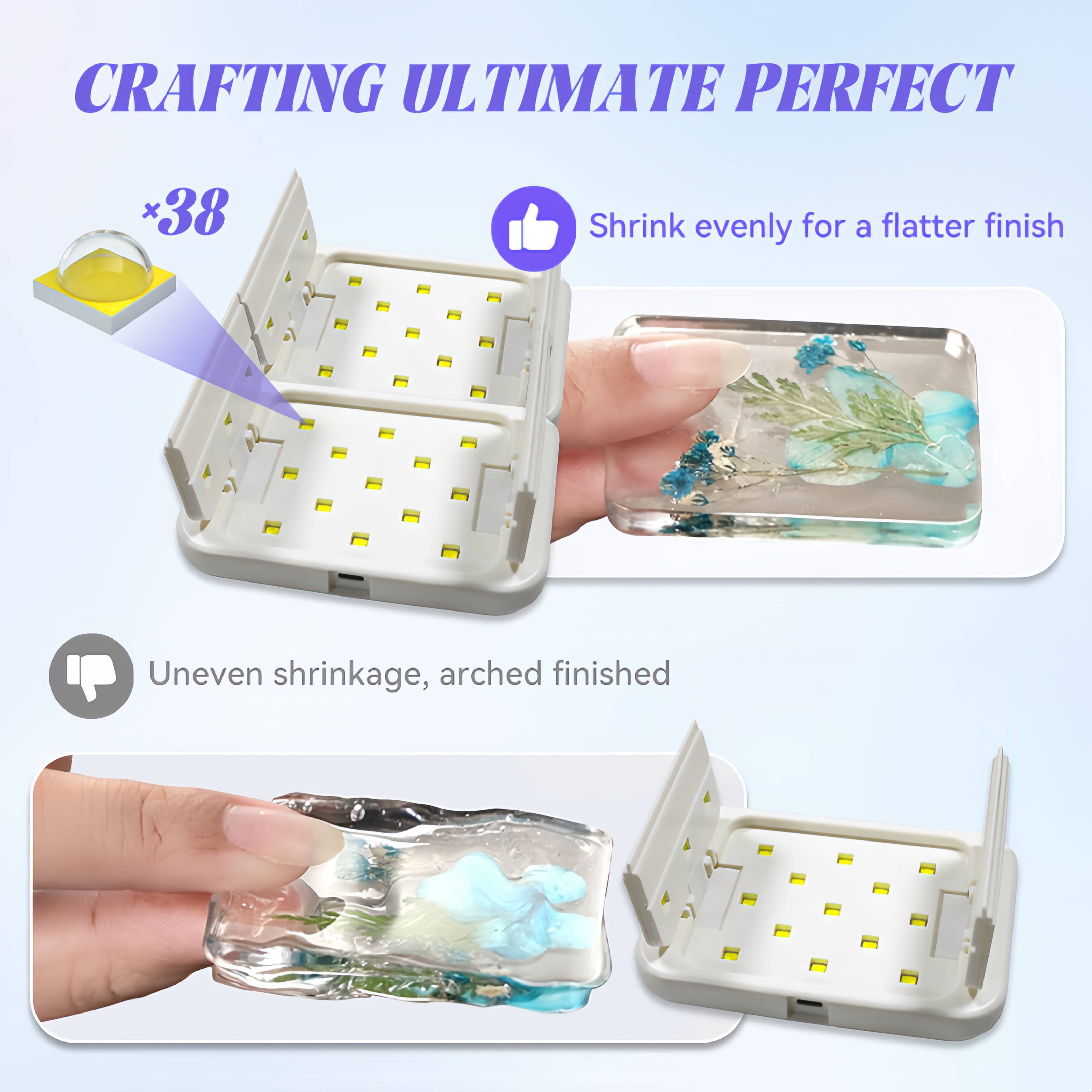 48W Dual-Sided UV Lamp Foldabl - Epoxy Uv Resin Kit recensie en prijs