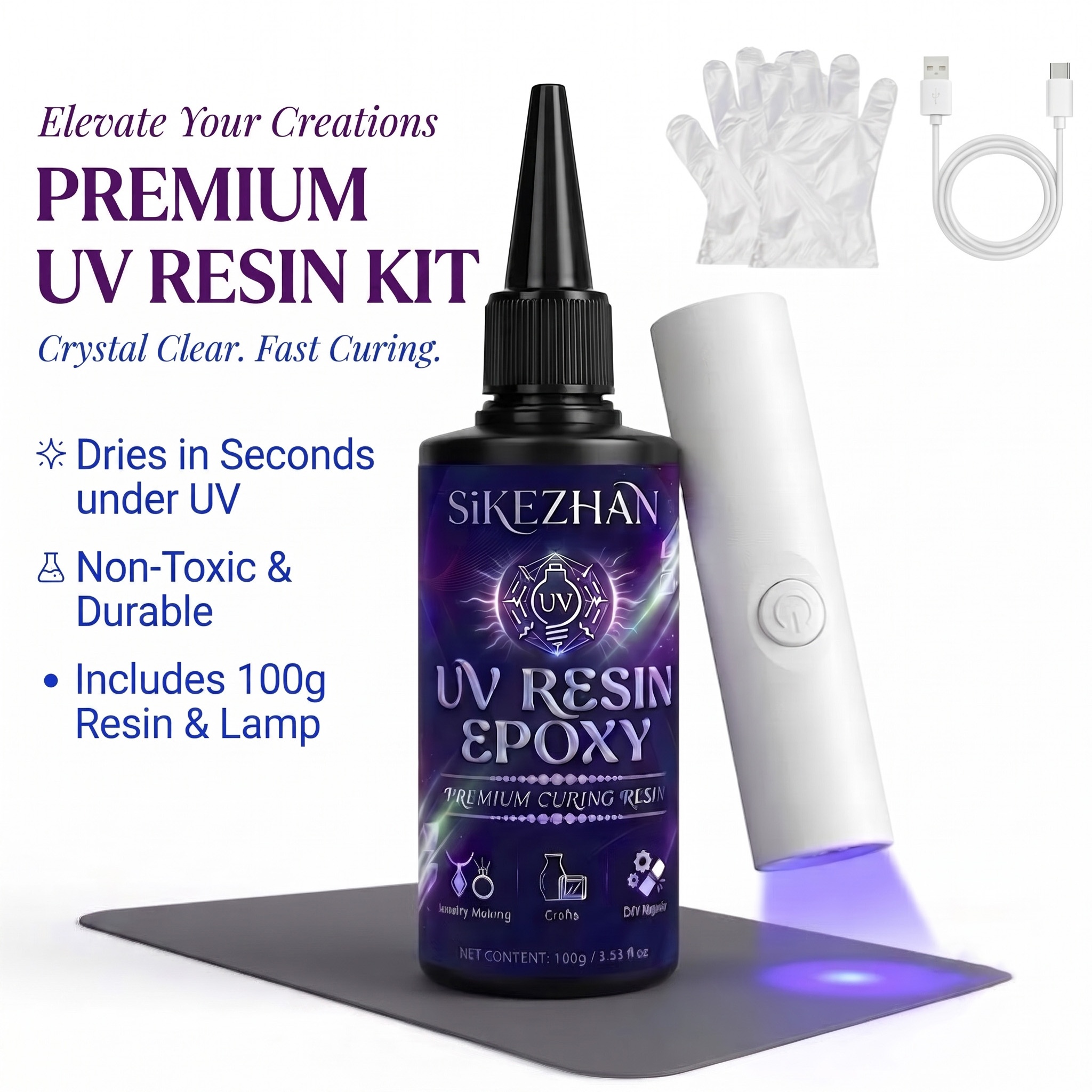 Complete UV Resin Kit with Upg - Epoxy Uv Resin Kit recensie en prijs
