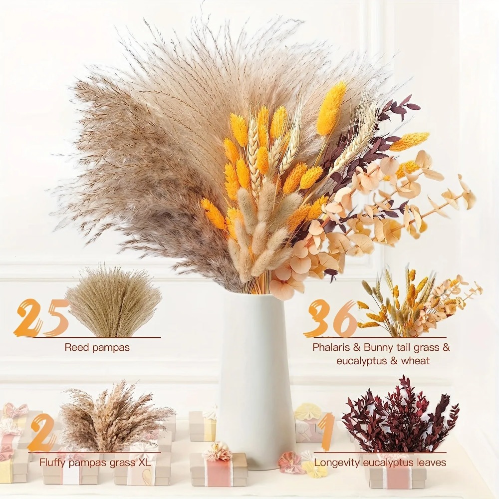 80Pieces Natural Dried Flowers - Dried Flower Bulk recensie en prijs