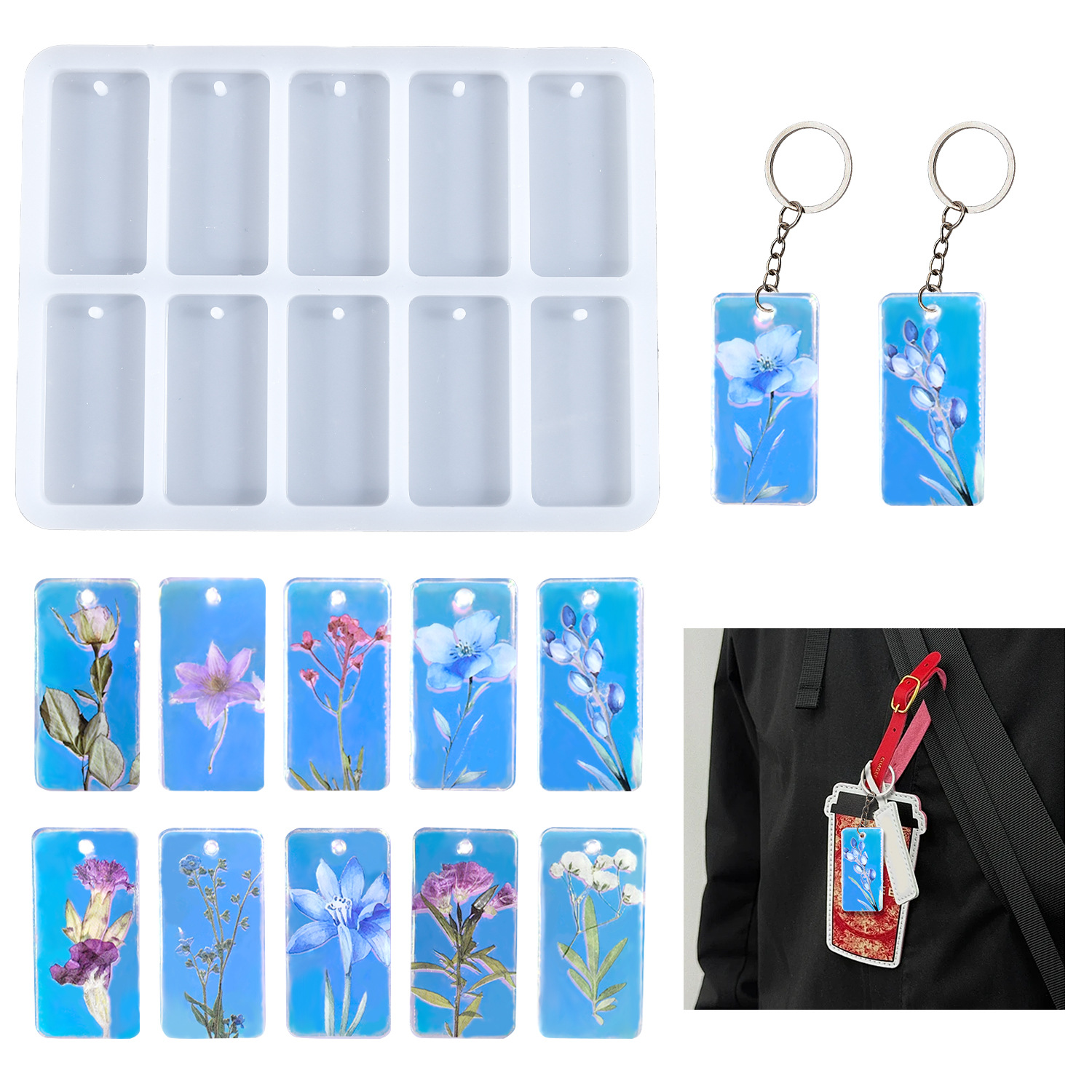 DIY epoxy resin mold 10-connec - Silicone Mold Tray recensie en prijs