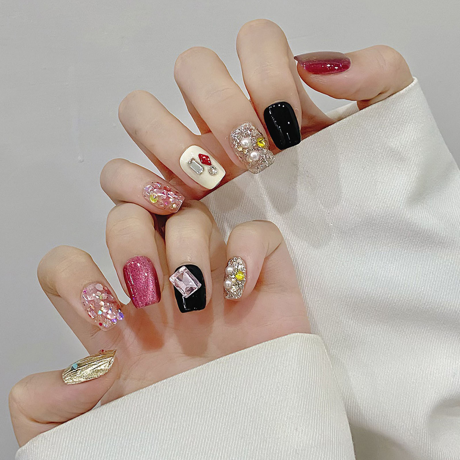 Handmade Press on Nails Glitte - Resin Craft Material recensie en prijs