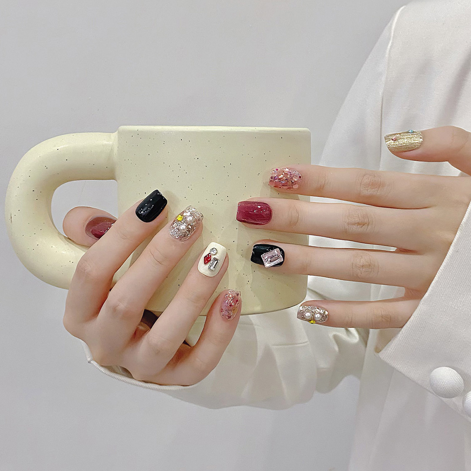 Handmade Press on Nails Glitte - Resin Craft Material recensie en prijs